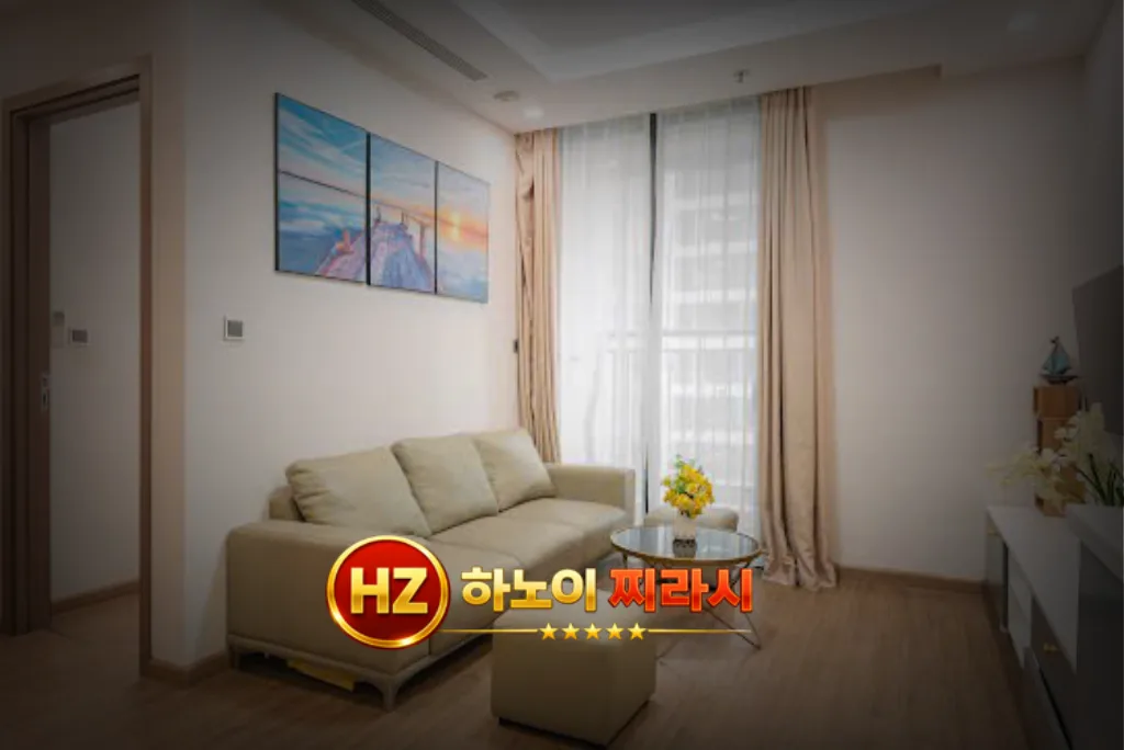 하노이 그린베이 아파트 2룸 실내 분위기입니다.