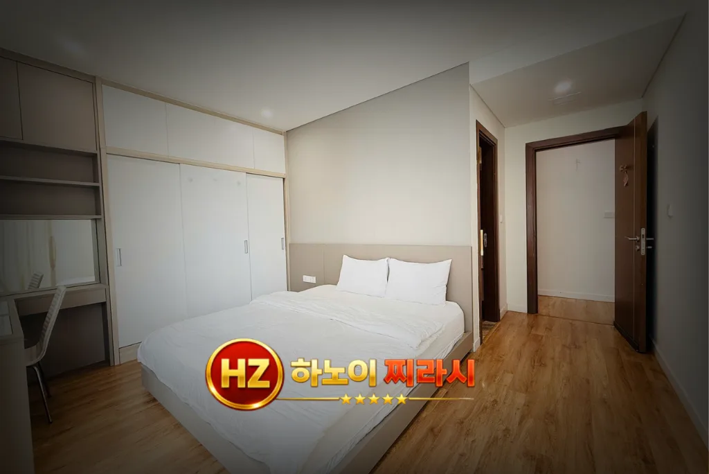 하노이 더 레전드 아파트 3룸 마스터 룸 구조입니다.
