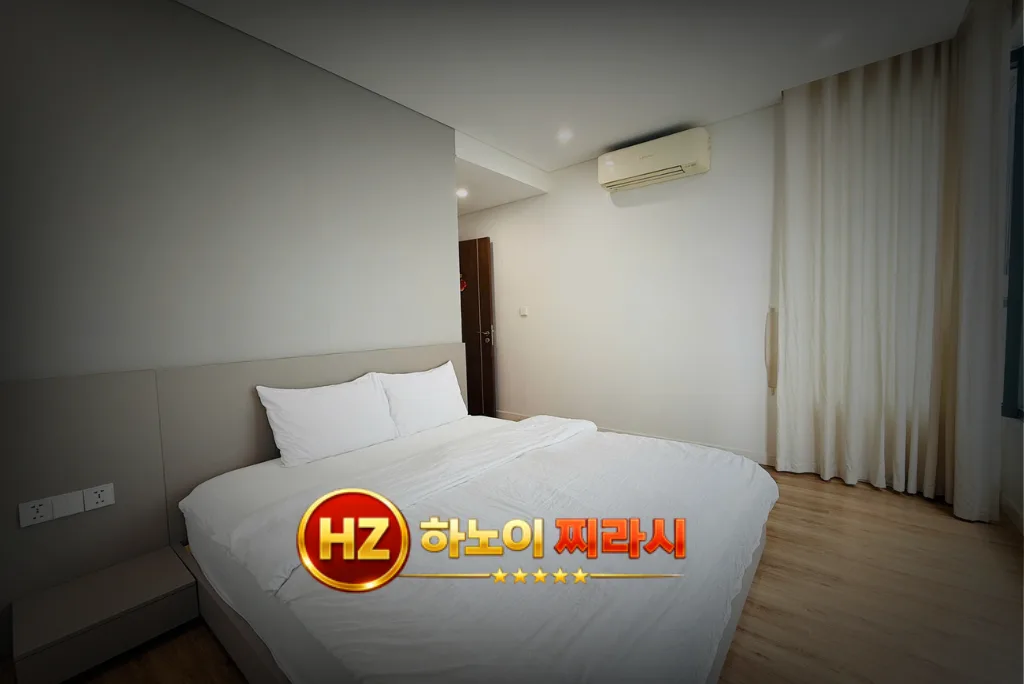 하노이 더 레전드 아파트 3룸 마스터 룸 모습입니다.