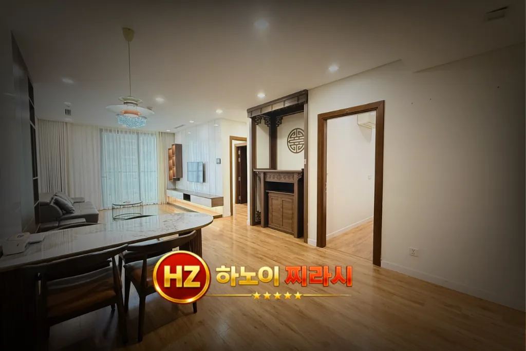 하노이 더 레전드 아파트 3룸 인테리어 구조입니다.
