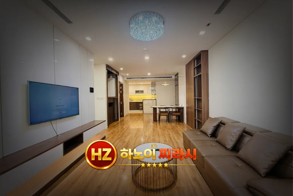 하노이 더 레전드 아파트 3룸 전체적인 분위기입니다.