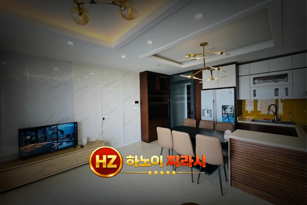 하노이 디 캐피탈 아파트 3룸 실내 배치입니다.