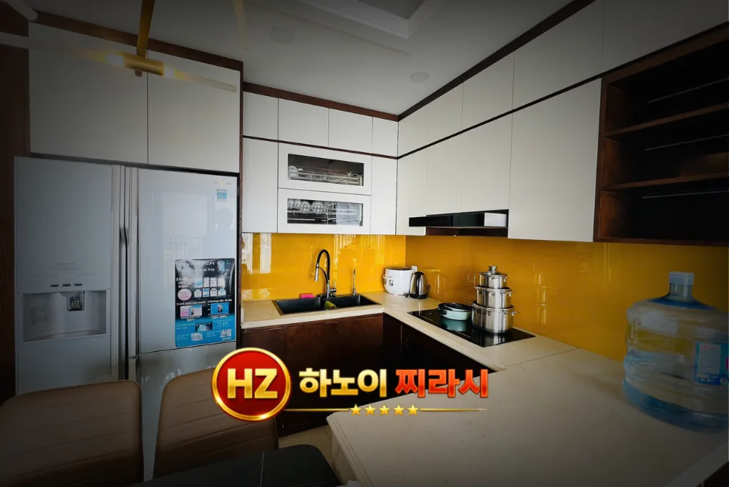 하노이 디 캐피탈 아파트 3룸 실내 분위기입니다.