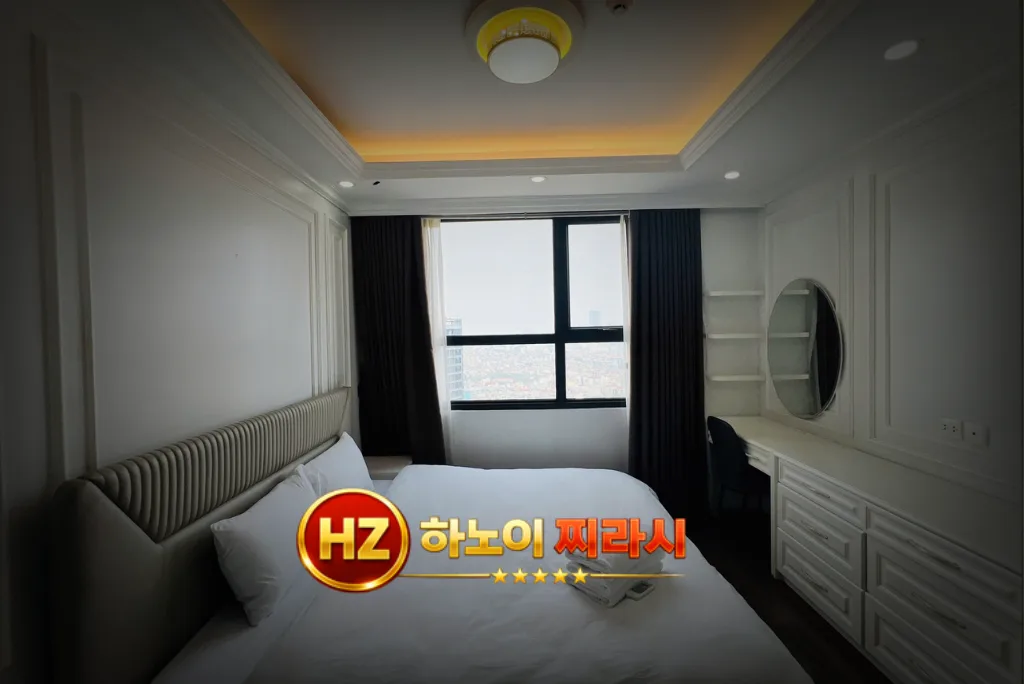 하노이 디 캐피탈 아파트 3룸 마스터 룸 구성입니다.