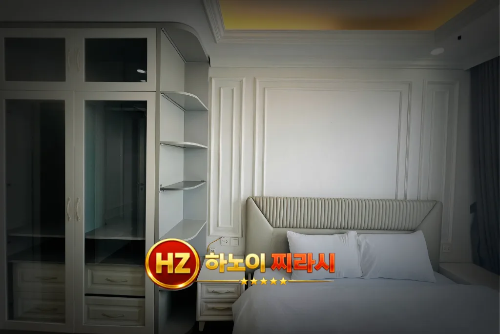 하노이 디 캐피탈 아파트 3룸 마스터 룸 구조입니다.