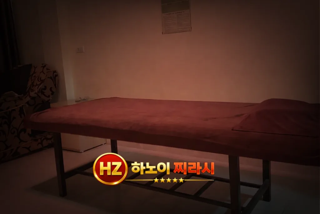 하노이 문 마사지 관리 베드 구성입니다.