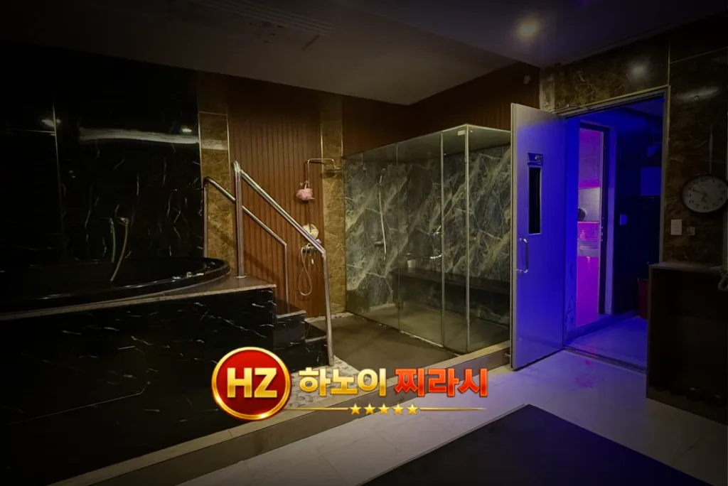 하노이 문 마사지 실내 모습입니다.