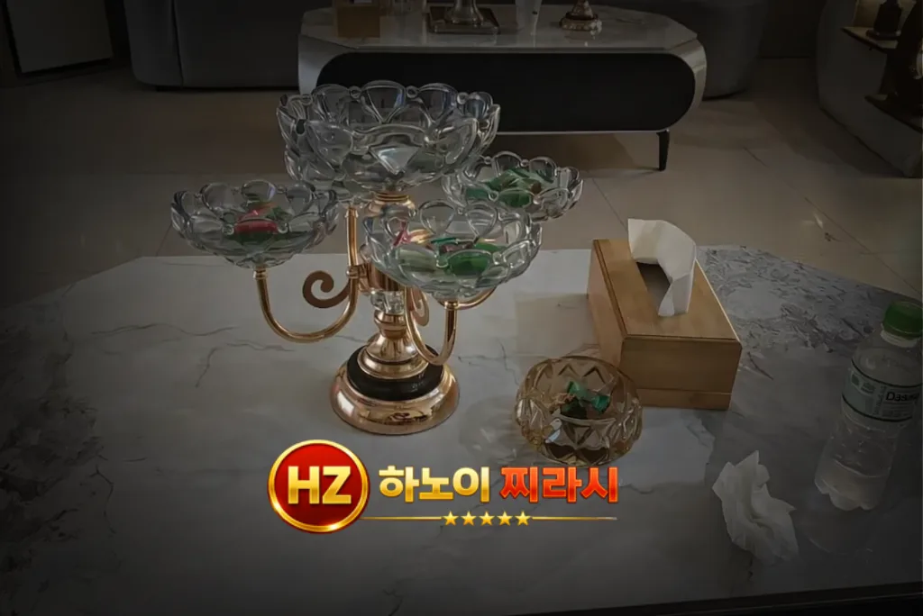 하노이 문 마사지 로비 구조입니다.