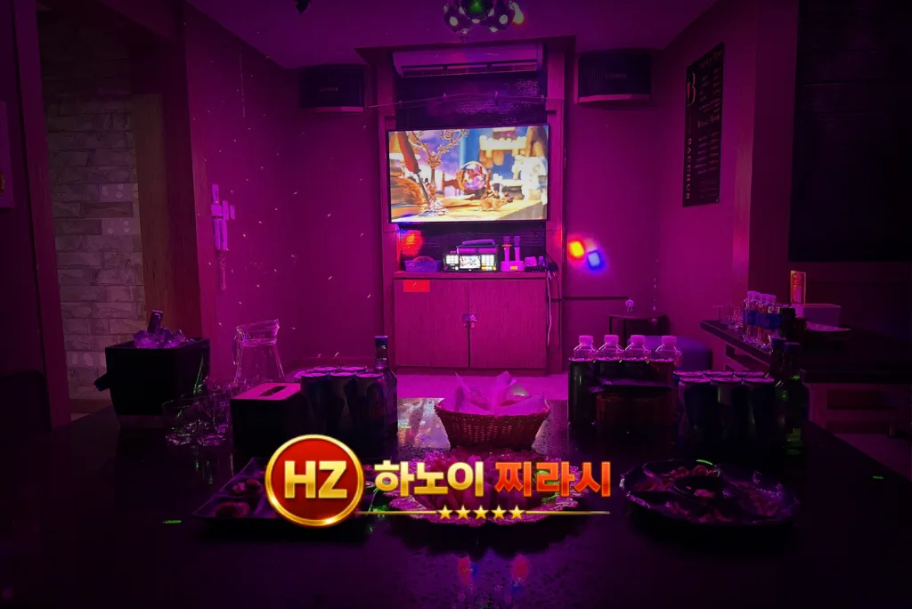 하노이 박카스 가라오케 VIP 룸 구조입니다.