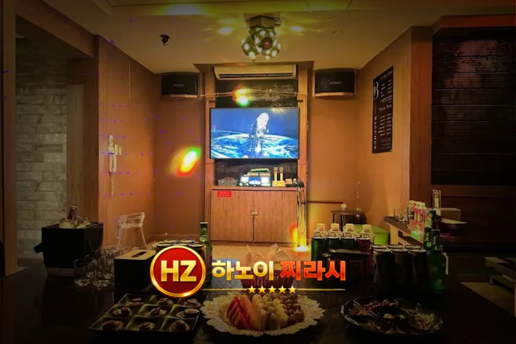 하노이 박카스 가라오케 VIP 룸 모습입니다.