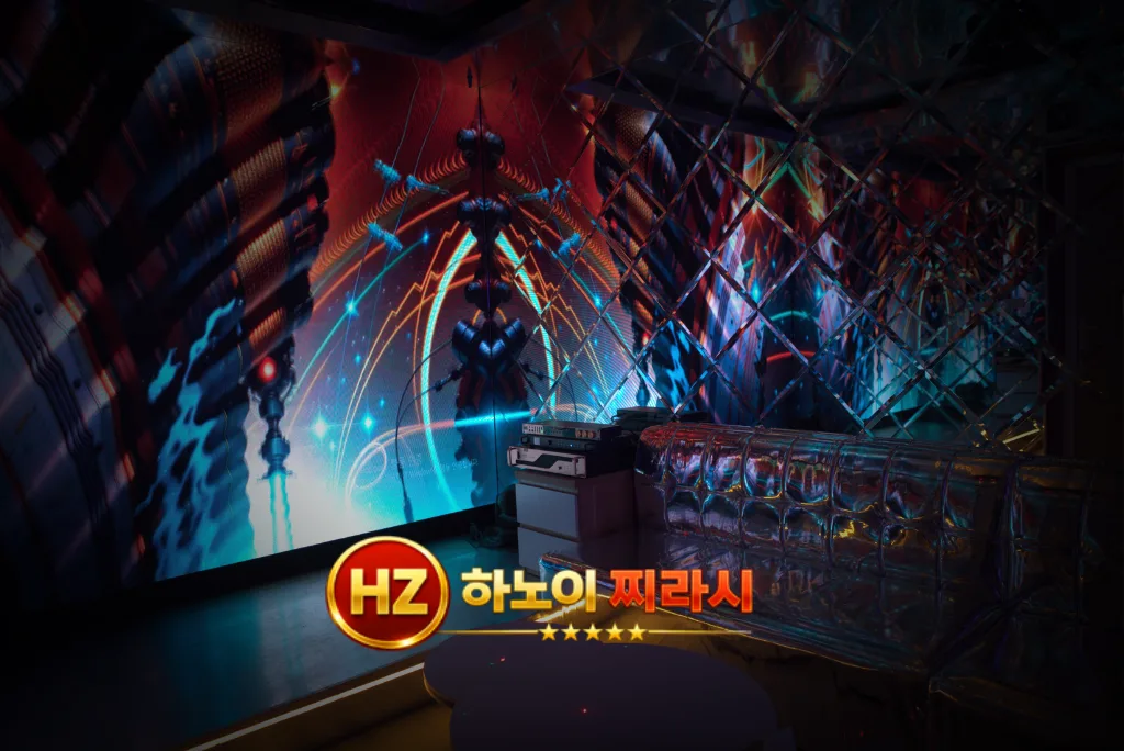 하노이 호박 가라오케 룸 구성입니다.