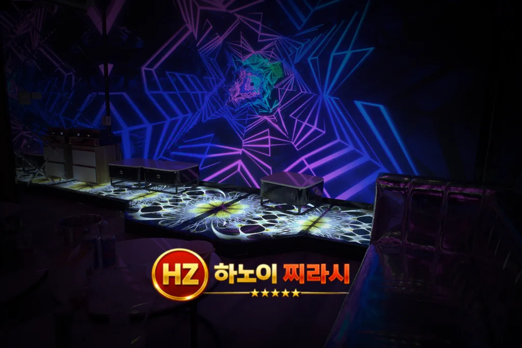 하노이 호박 가라오케 룸 구조입니다.