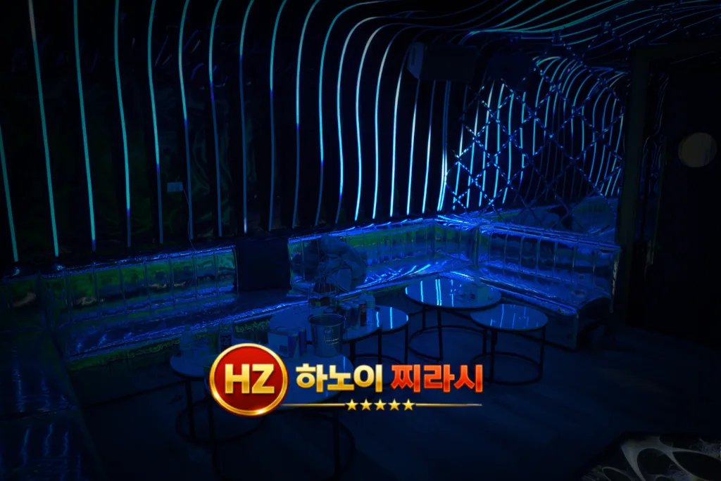 하노이 호박 가라오케 룸 시설 구조입니다.