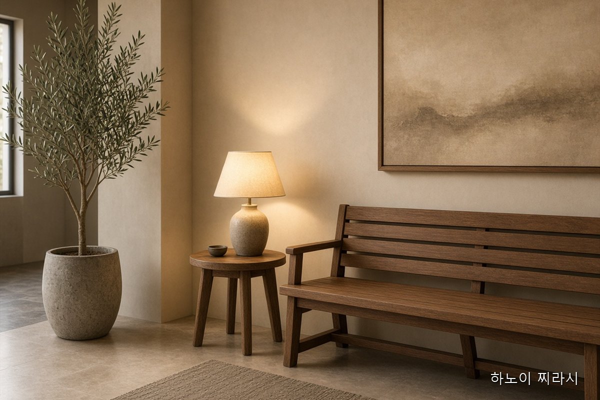 하노이 뉴서울이용원 로비 모습입니다.